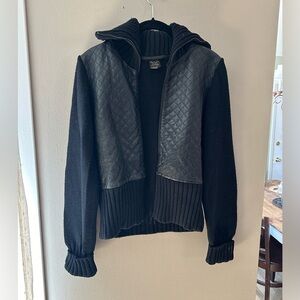 Paul & Shark Yachting Leather and Wool Jacket Size S